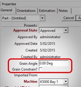 NESTING WITH GRAIN CONSTRAINT 